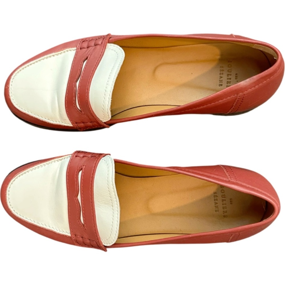 Sézane Andrea Terracotta Loafers Women’s Size 40 Leather - Picture 5 of 11